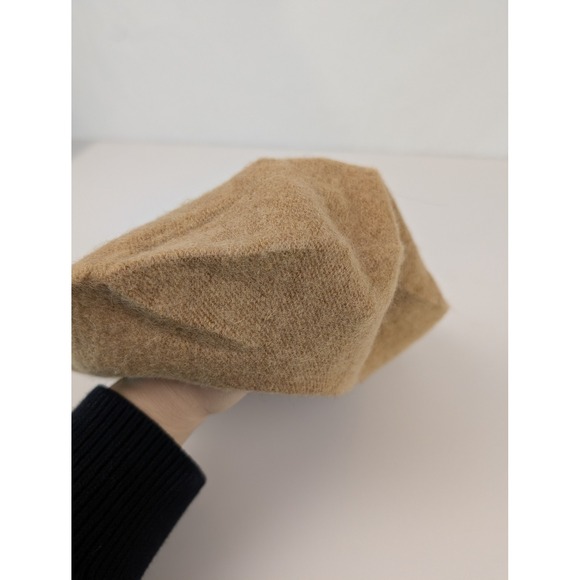 Womens Classic French Wool Beret Hat One Size Tan Knit Warm Paris Fashion Winter - Picture 6 of 8